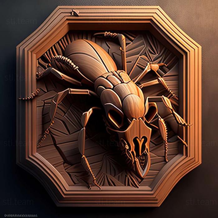 3D модель Pheidole hoelldobleri (STL)